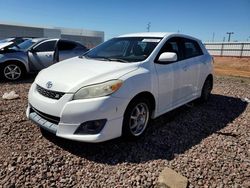 Salvage cars for sale from Copart Phoenix, AZ: 2009 Toyota Corolla Matrix S