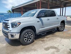 Salvage cars for sale from Copart Riverview, FL: 2019 Toyota Tundra Crewmax Limited