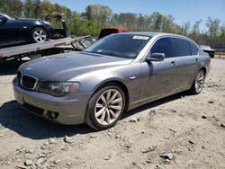 Salvage cars for sale at Waldorf, MD auction: 2007 BMW 750