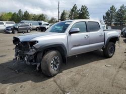 Salvage cars for sale from Copart Denver, CO: 2020 Toyota Tacoma Double Cab