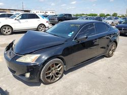 Salvage cars for sale from Copart Grand Prairie, TX: 2008 Lexus IS 250