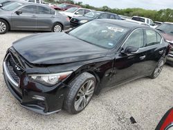 Vehiculos salvage en venta de Copart San Antonio, TX: 2018 Infiniti Q50 Luxe