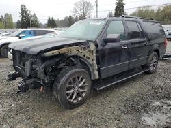 Salvage cars for sale from Copart Graham, WA: 2017 Ford Expedition EL Limited