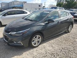 Salvage cars for sale from Copart Opa Locka, FL: 2018 Chevrolet Cruze LT