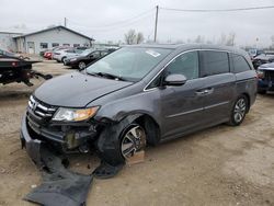 Salvage cars for sale at Pekin, IL auction: 2014 Honda Odyssey Touring