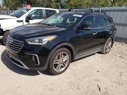 Hyundai salvage cars for sale: 2018 Hyundai Santa FE SE Ultimate