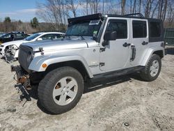 Salvage cars for sale at Candia, NH auction: 2008 Jeep Wrangler Unlimited Sahara