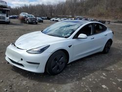 Salvage cars for sale at Marlboro, NY auction: 2022 Tesla Model 3