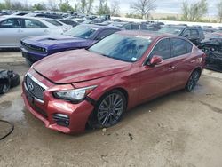 Salvage cars for sale from Copart Bridgeton, MO: 2016 Infiniti Q50 RED Sport 400