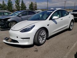 Salvage cars for sale from Copart Rancho Cucamonga, CA: 2021 Tesla Model 3