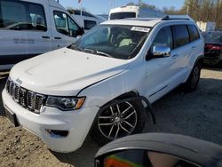 Salvage cars for sale at East Granby, CT auction: 2017 Jeep Grand Cherokee Limited