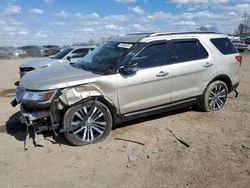 Ford Explorer salvage cars for sale: 2017 Ford Explorer Platinum