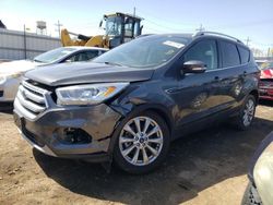 Salvage cars for sale at Chicago Heights, IL auction: 2017 Ford Escape Titanium