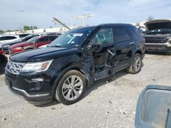 Salvage cars for sale from Copart Kansas City, KS: 2018 Ford Explorer Limited