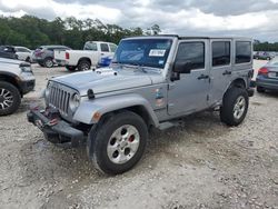 Salvage cars for sale at Houston, TX auction: 2013 Jeep Wrangler Unlimited Sahara