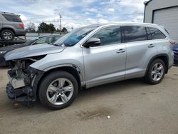 Salvage cars for sale at Nampa, ID auction: 2016 Toyota Highlander Limited