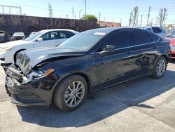 Salvage cars for sale from Copart Wilmington, CA: 2017 Ford Fusion SE