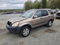 Salvage cars for sale at Concord, NC auction: 2006 Honda CR-V EX