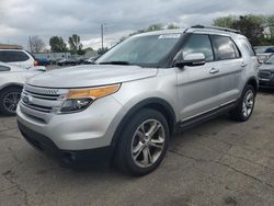 Salvage cars for sale at Moraine, OH auction: 2015 Ford Explorer Limited