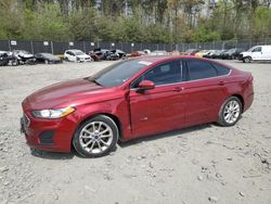 Salvage cars for sale at Waldorf, MD auction: 2019 Ford Fusion SE