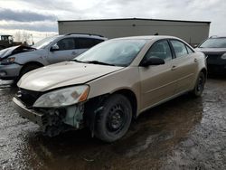 Salvage cars for sale from Copart Rocky View County, AB: 2006 Pontiac G6 SE1