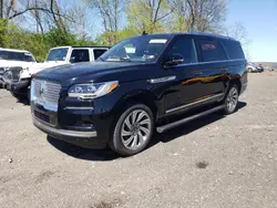 Salvage cars for sale at Marlboro, NY auction: 2023 Lincoln Navigator L Reserve