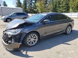 Salvage cars for sale from Copart Arlington, WA: 2015 Chrysler 200 C