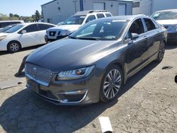 Salvage cars for sale from Copart Vallejo, CA: 2017 Lincoln MKZ Hybrid Reserve