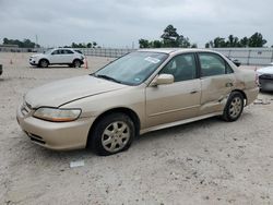 Salvage cars for sale at Houston, TX auction: 2001 Honda Accord EX