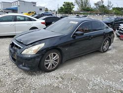 Salvage cars for sale from Copart Opa Locka, FL: 2015 Infiniti Q40