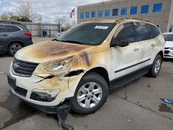 Salvage cars for sale at Littleton, CO auction: 2017 Chevrolet Traverse LS
