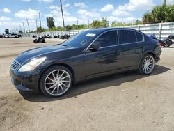 Salvage cars for sale from Copart Miami, FL: 2012 Infiniti G37