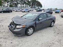 Salvage cars for sale from Copart Loganville, GA: 2012 Honda Civic LX