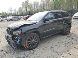 Jeep Grand Cherokee Overland salvage cars for sale: 2018 Jeep Grand Cherokee Overland