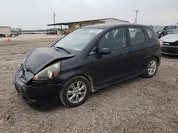 Salvage cars for sale at Temple, TX auction: 2008 Honda FIT Sport