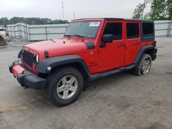 Salvage cars for sale at Dunn, NC auction: 2015 Jeep Wrangler Unlimited Sport