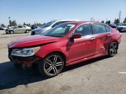 Salvage cars for sale from Copart Rancho Cucamonga, CA: 2016 Honda Accord Sport