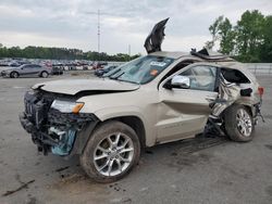 Jeep Grand Cherokee Summit salvage cars for sale: 2015 Jeep Grand Cherokee Summit