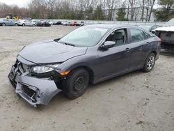 Salvage cars for sale from Copart North Billerica, MA: 2017 Honda Civic LX