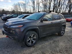 Salvage cars for sale at Candia, NH auction: 2014 Jeep Cherokee Trailhawk