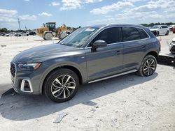 Salvage cars for sale at Arcadia, FL auction: 2022 Audi Q5 Premium Plus 45