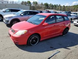 Toyota Corolla salvage cars for sale: 2003 Toyota Corolla Matrix XR