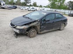 Salvage cars for sale at Hampton, VA auction: 2013 Honda Civic LX