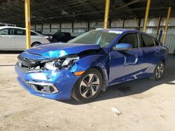 Honda salvage cars for sale: 2019 Honda Civic LX