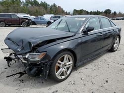 Salvage cars for sale from Copart Mendon, MA: 2017 Audi A6 Premium