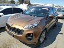 Salvage cars for sale at Martinez, CA auction: 2017 KIA Sportage LX