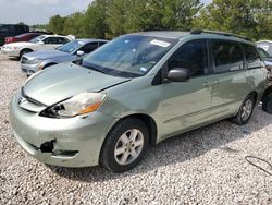Salvage cars for sale from Copart Houston, TX: 2008 Toyota Sienna CE