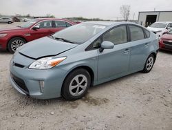 Salvage cars for sale from Copart Kansas City, KS: 2012 Toyota Prius