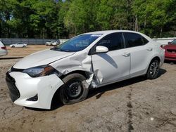 Salvage cars for sale from Copart Austell, GA: 2017 Toyota Corolla L