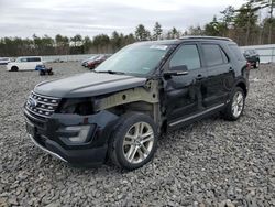 Salvage cars for sale at Windham, ME auction: 2016 Ford Explorer XLT